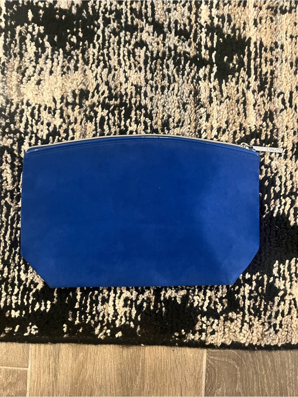Lancome Royal Blue Suede Cosmetic Pouch